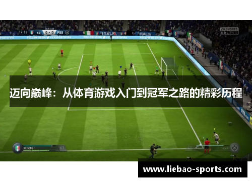 迈向巅峰：从体育游戏入门到冠军之路的精彩历程